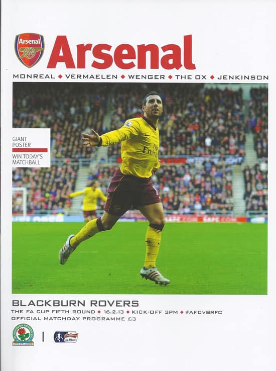 Arsenal FC v Blackburn Rovers FC